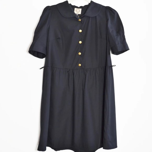 Family Affairs Midnight Voyage Peter Pan Collar Dress in Black Size Small NWOT - Picture 1 of 11